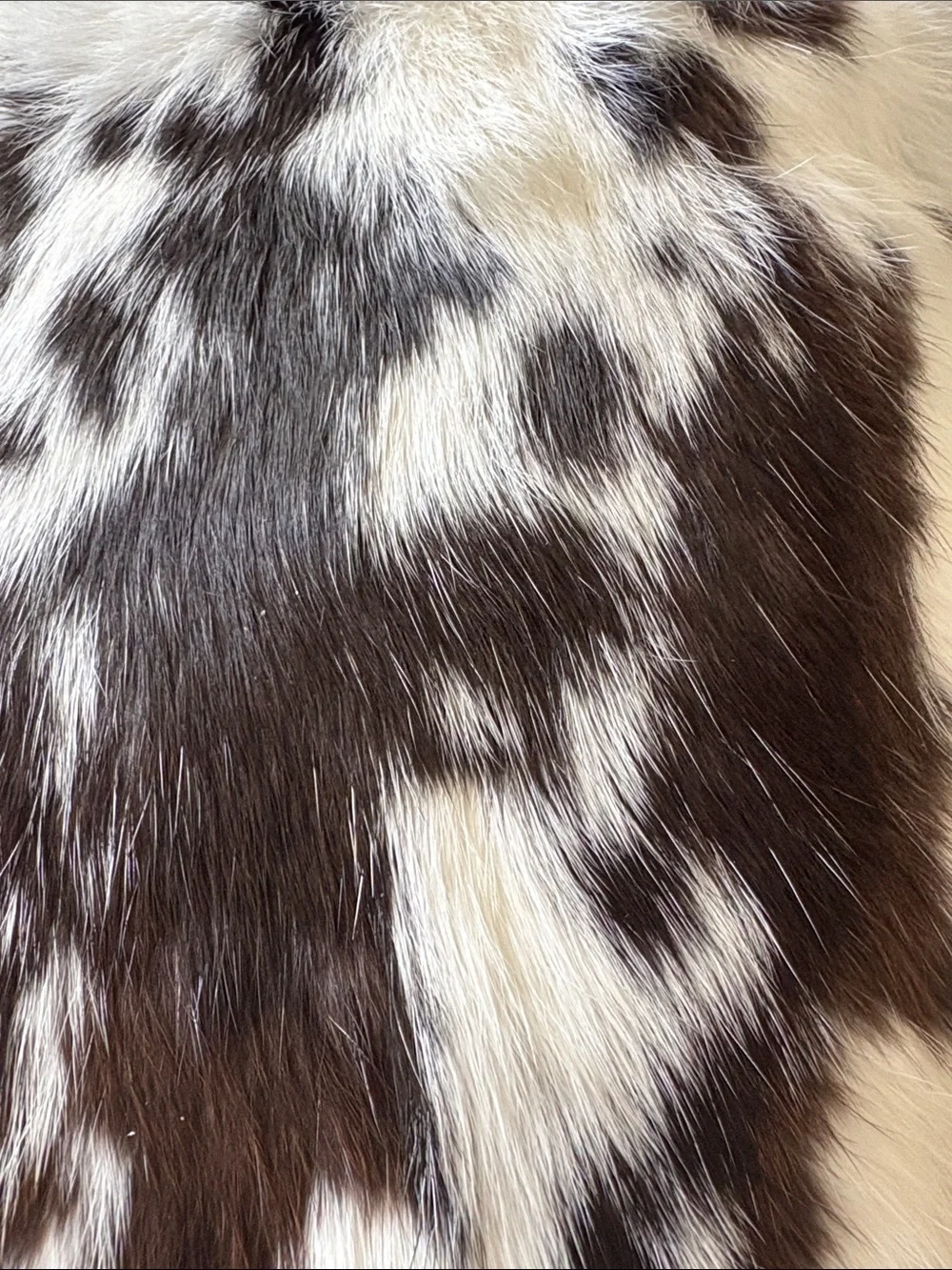 Rabbit fur pillow
